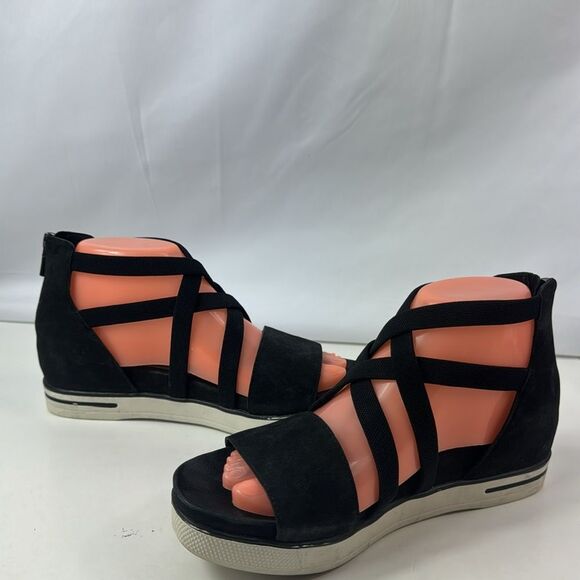 Eileen Fisher Skill Tumbled Nubuck Womens Sandal - Picture 4 of 13